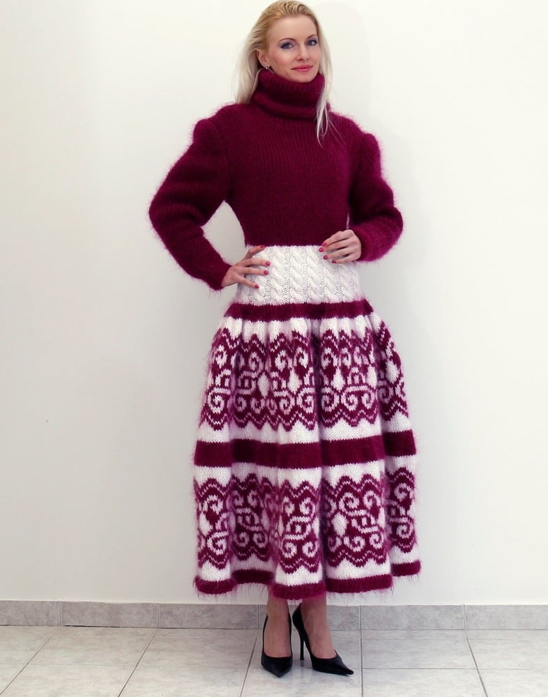 Tanya - vestido largo suéter de mohair
 #90977688