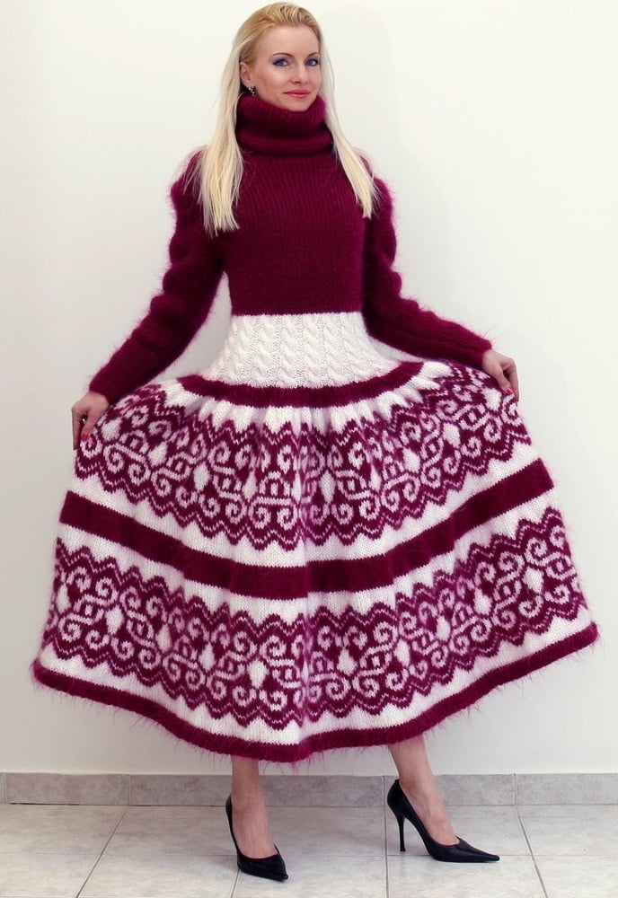Tanya - vestido largo suéter de mohair
 #90977694