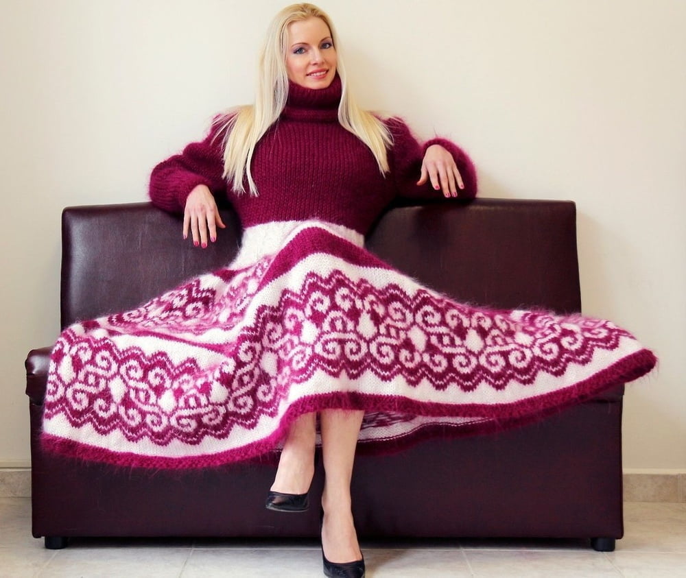 Tanya - long mohair sweater dress #90977697