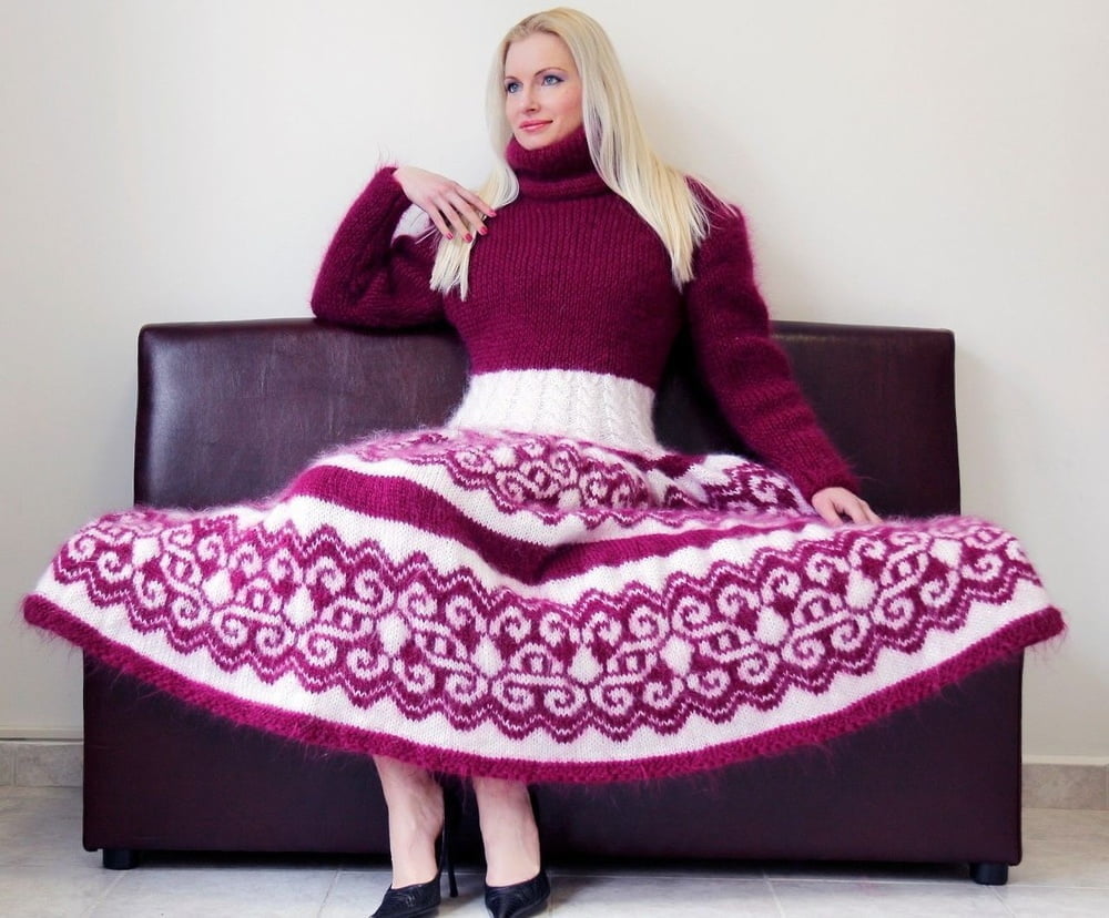 Tanya - vestido largo suéter de mohair
 #90977703