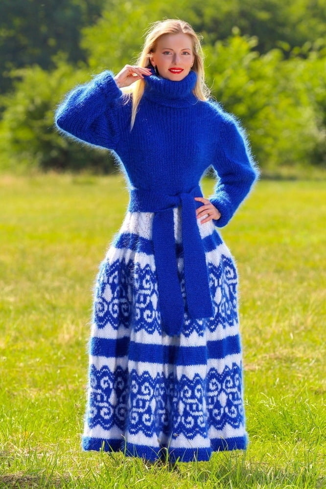 Tanya - vestido largo suéter de mohair
 #90977723
