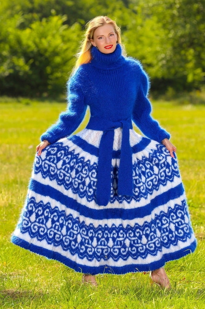 Tanya - vestido largo suéter de mohair
 #90977726