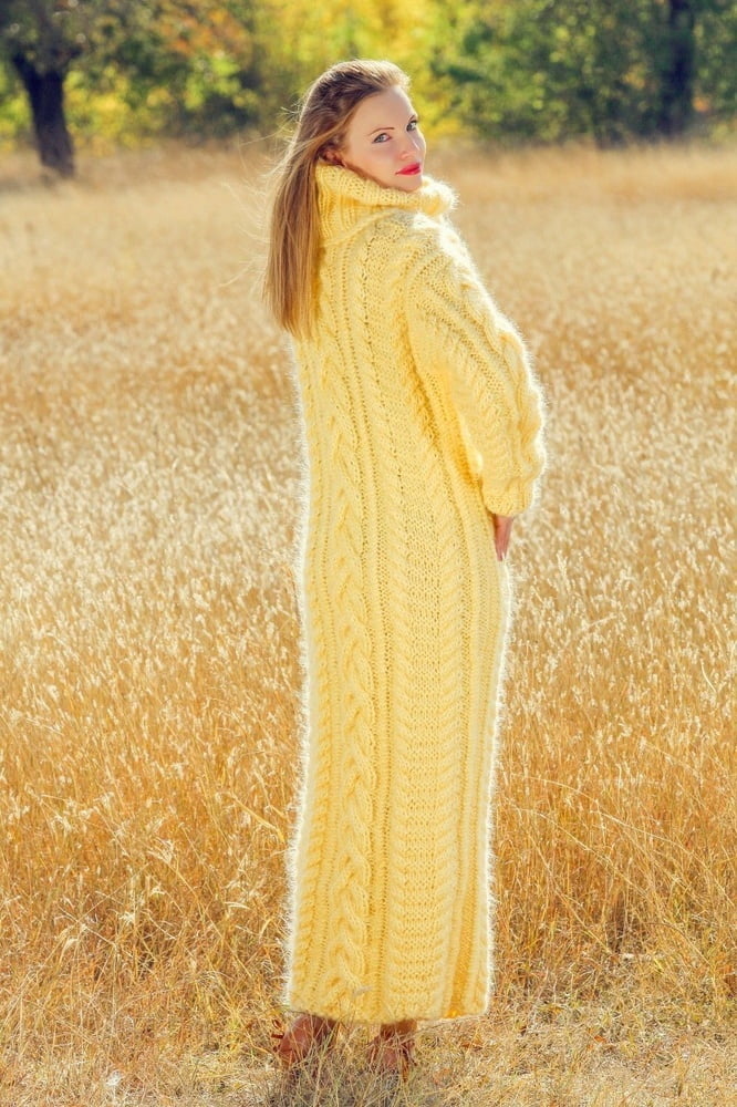 Tanya - vestido largo suéter de mohair
 #90977750
