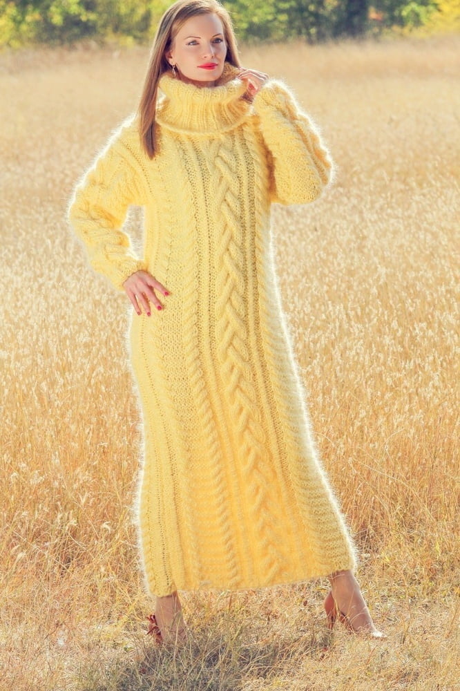 Tanya - vestido largo suéter de mohair
 #90977754