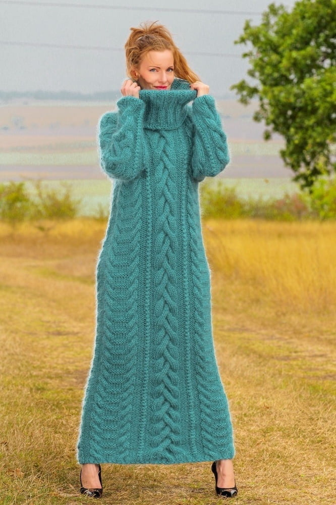 Tanya - long mohair sweater dress #90977760