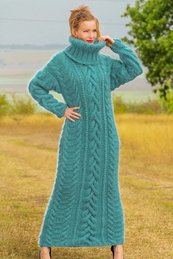 Tanya - vestido largo suéter de mohair
 #90977762