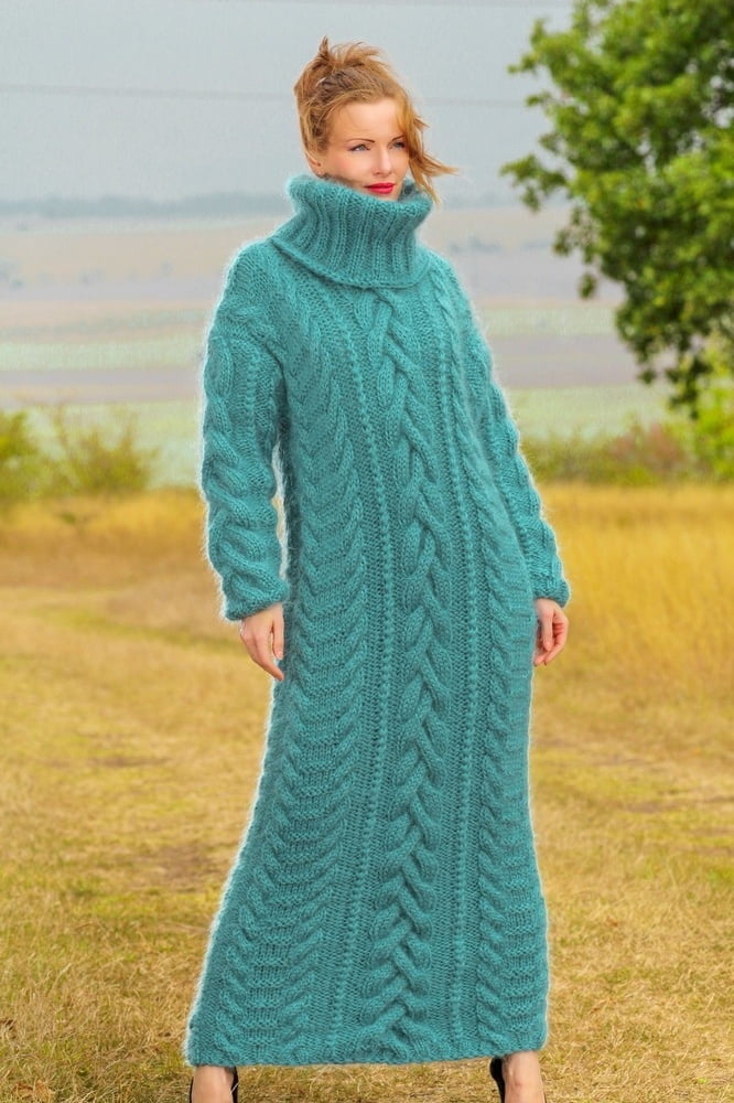 Tanya - vestido largo suéter de mohair
 #90977764