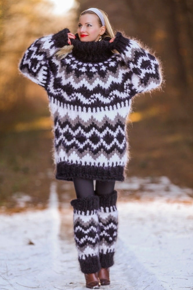 Tanya - long mohair sweater dress #90977989