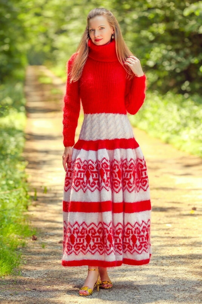 Tanya - vestido largo suéter de mohair
 #90978010
