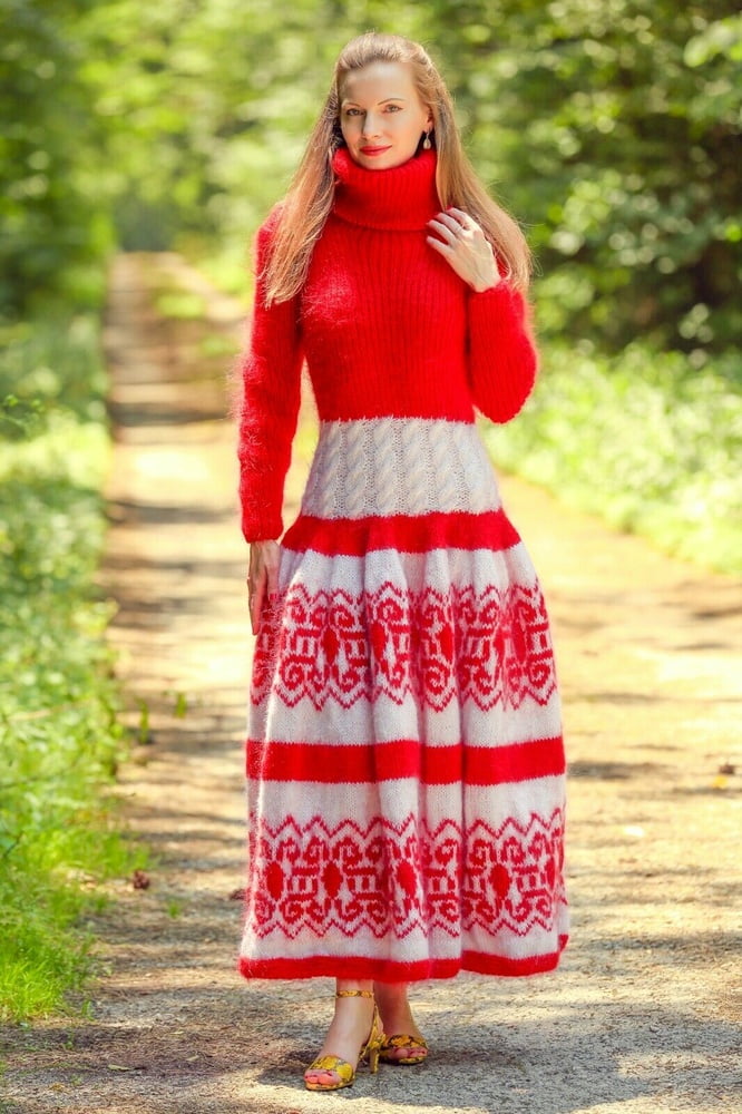 Tanya - vestido largo suéter de mohair
 #90978013