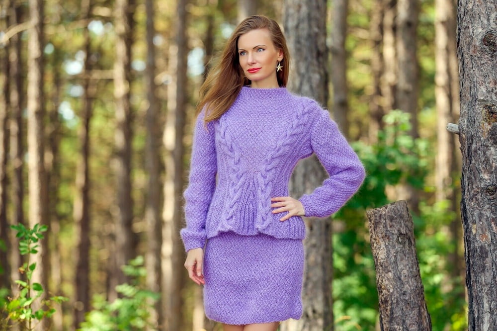 Tanya - long mohair sweater dress #90978088