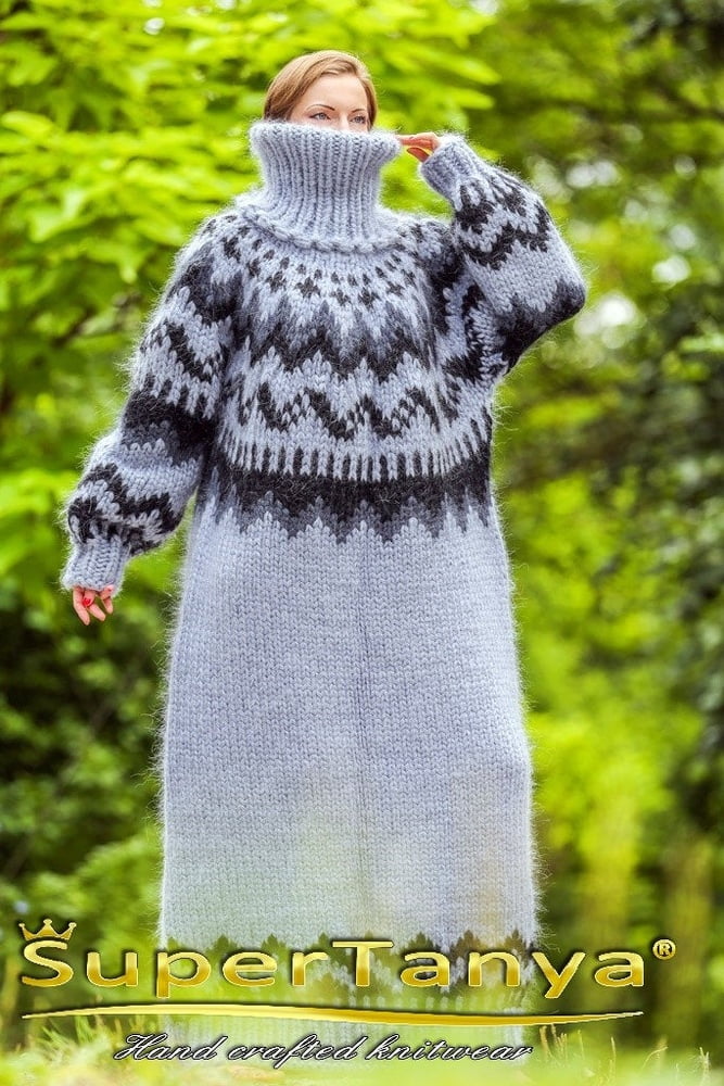 Tanya - vestido largo suéter de mohair
 #90978116