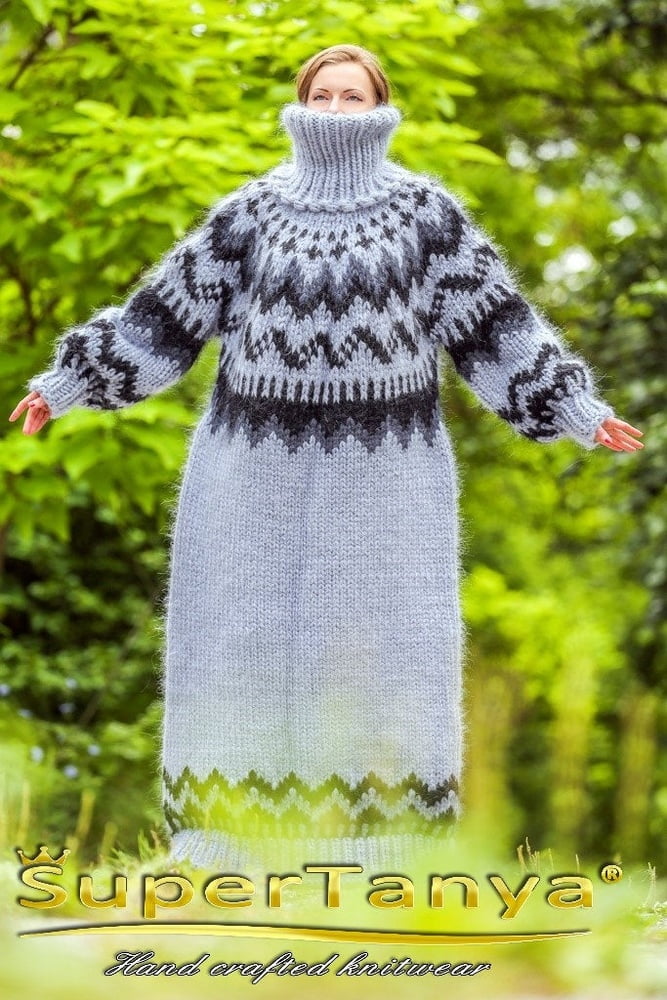 Tanya - long mohair sweater dress #90978118