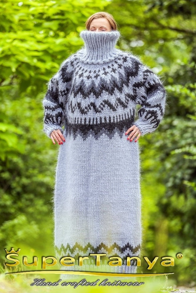 Tanya - long mohair sweater dress #90978122