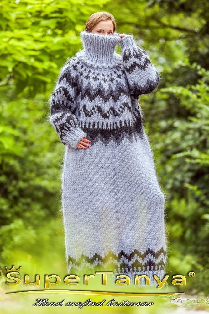 Tanya - long mohair sweater dress #90978124
