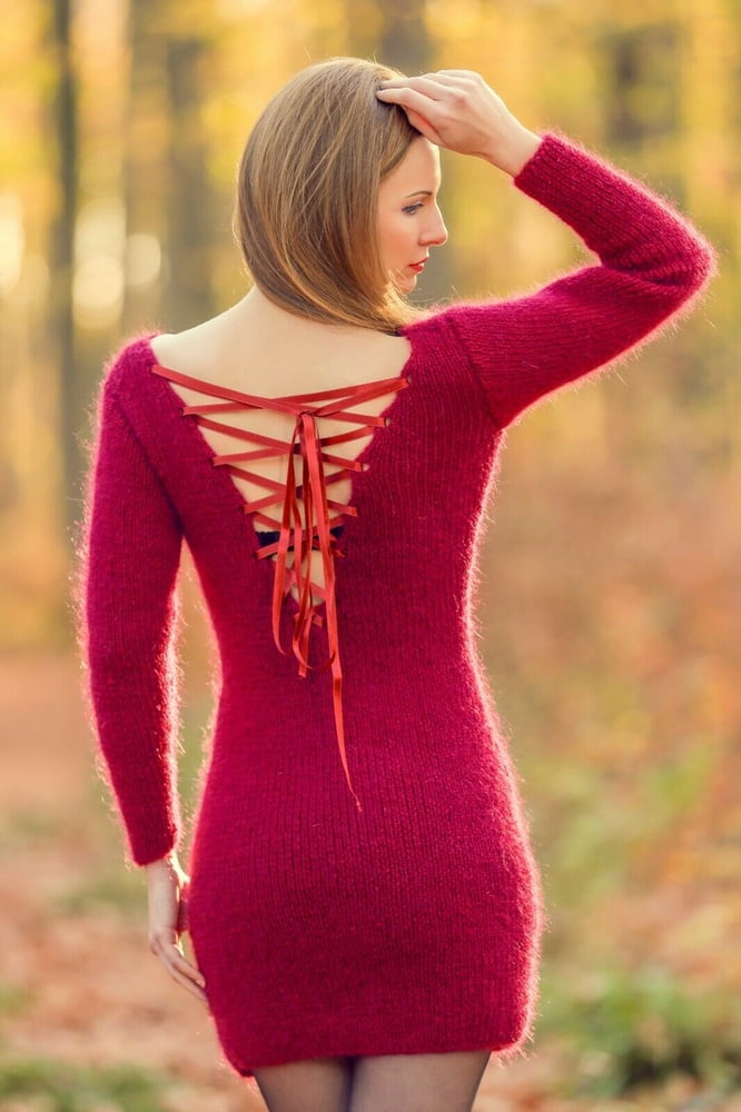 Tanya - long mohair sweater dress #90978133