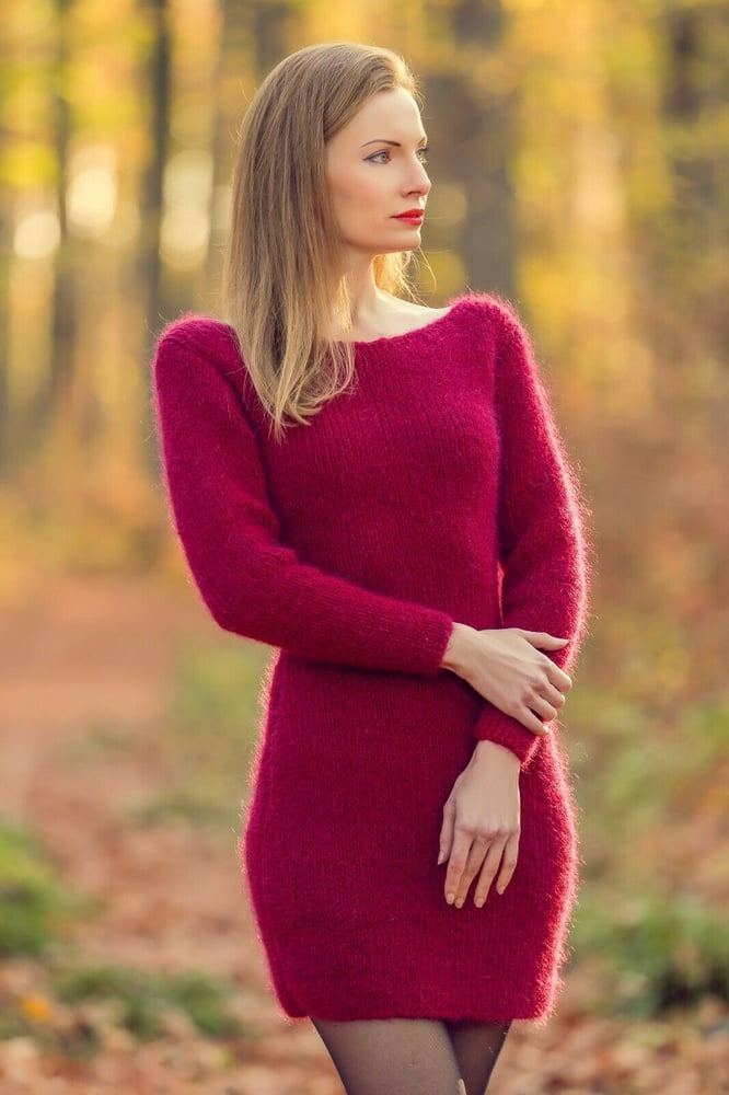 Tanya - vestido largo suéter de mohair
 #90978138