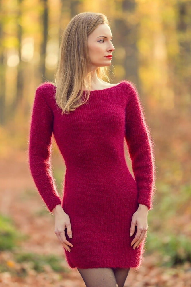 Tanya - long mohair sweater dress #90978141