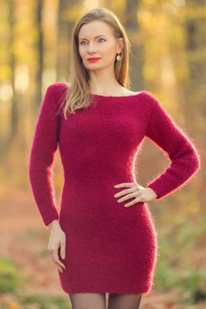 Tanya - long mohair sweater dress #90978144