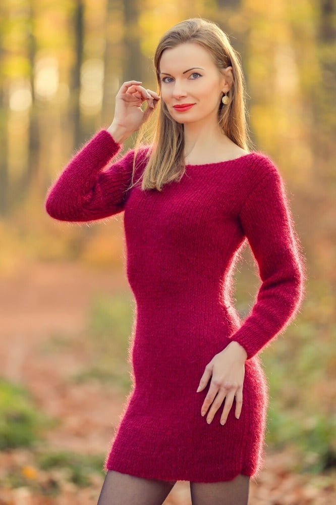 Tanya - long mohair sweater dress #90978147