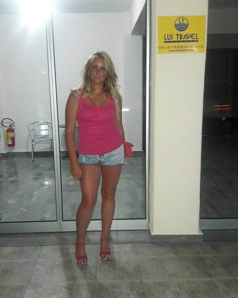 Serbian slut blonde girl big natural tits Jelena Dzipkovic #99002054