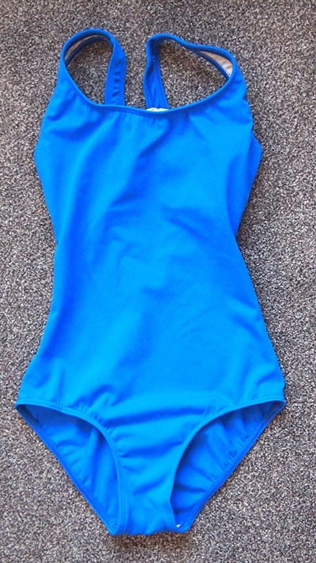 Mid 1980s M&amp;S blue swimsuit #102723798