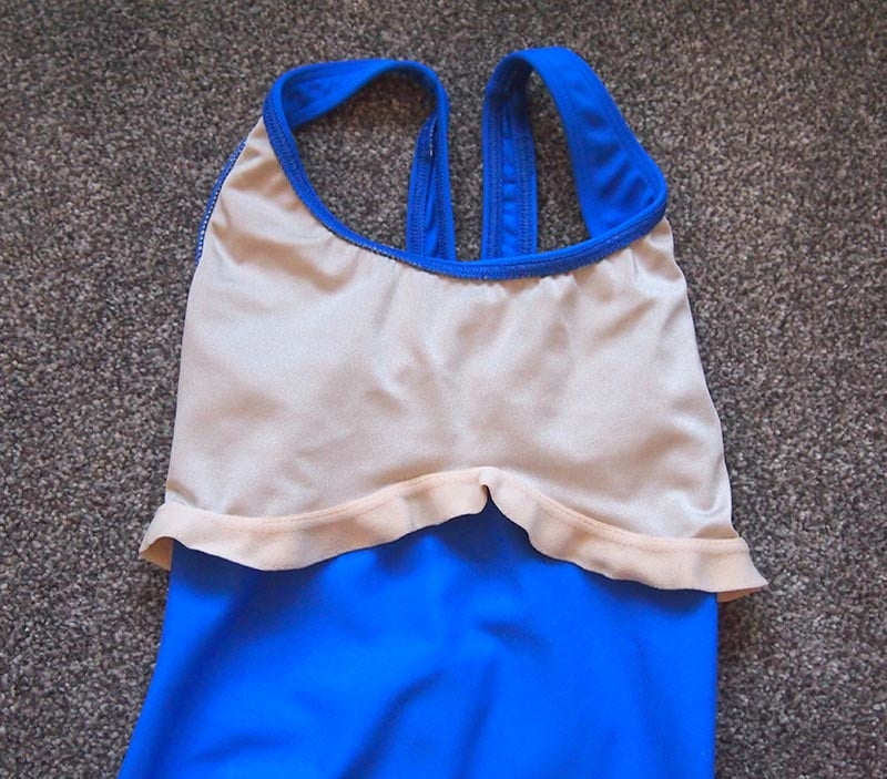 Mid 1980s M&amp;S blue swimsuit #102723810