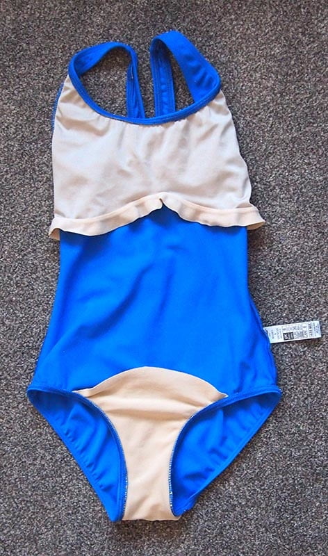 Mid 1980s M&amp;S blue swimsuit #102723815