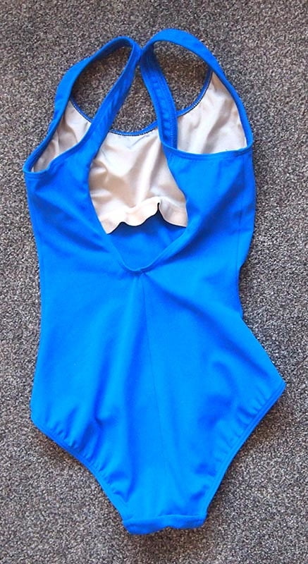 Mid 1980s M&amp;S blue swimsuit #102723822