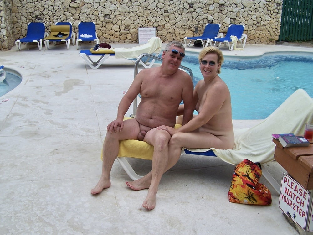 Hot Mature Swinger Couple play in the Pool #105098748