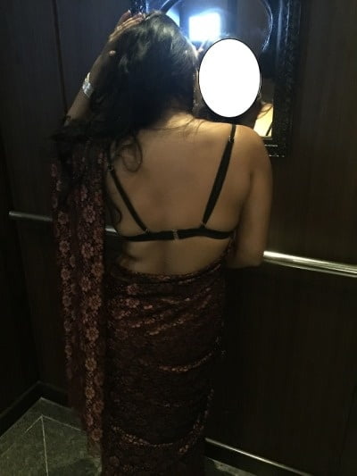 Sexy Desi wife saree with bra #98735709