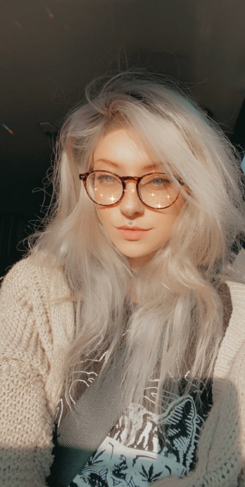 20yo hot sexy slim blond shaved  private selfie slut Aspen #95387526