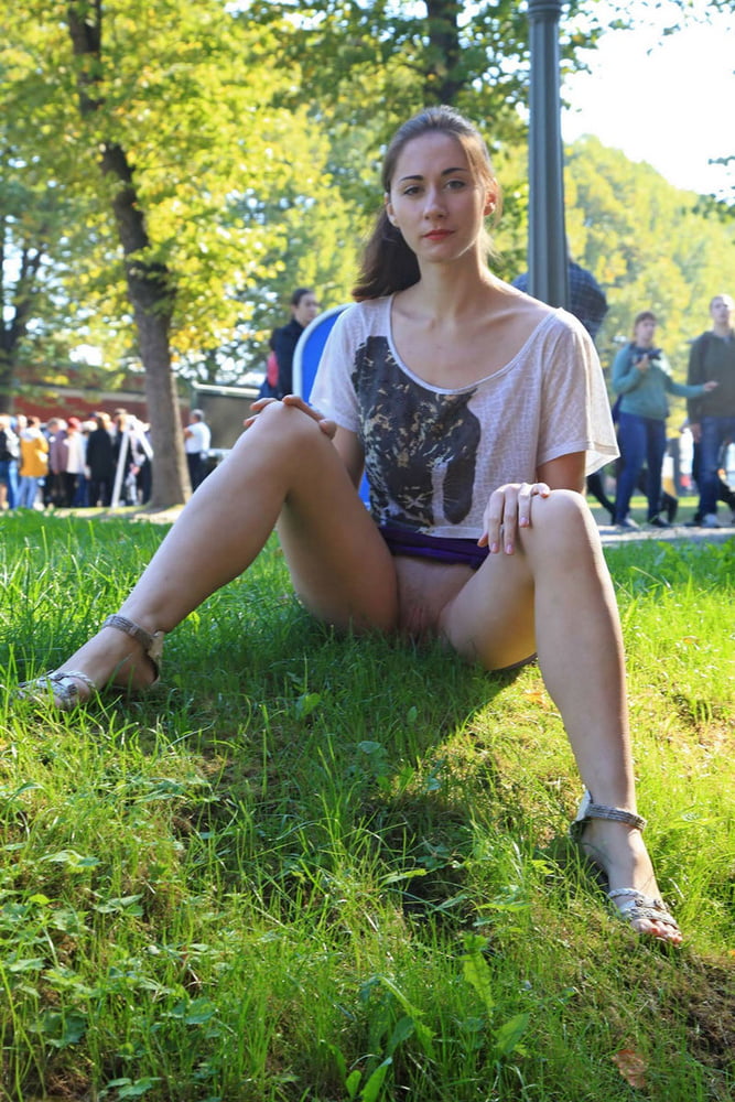 Hot lovely girl babe flashes at public places outdoors
 #99745396