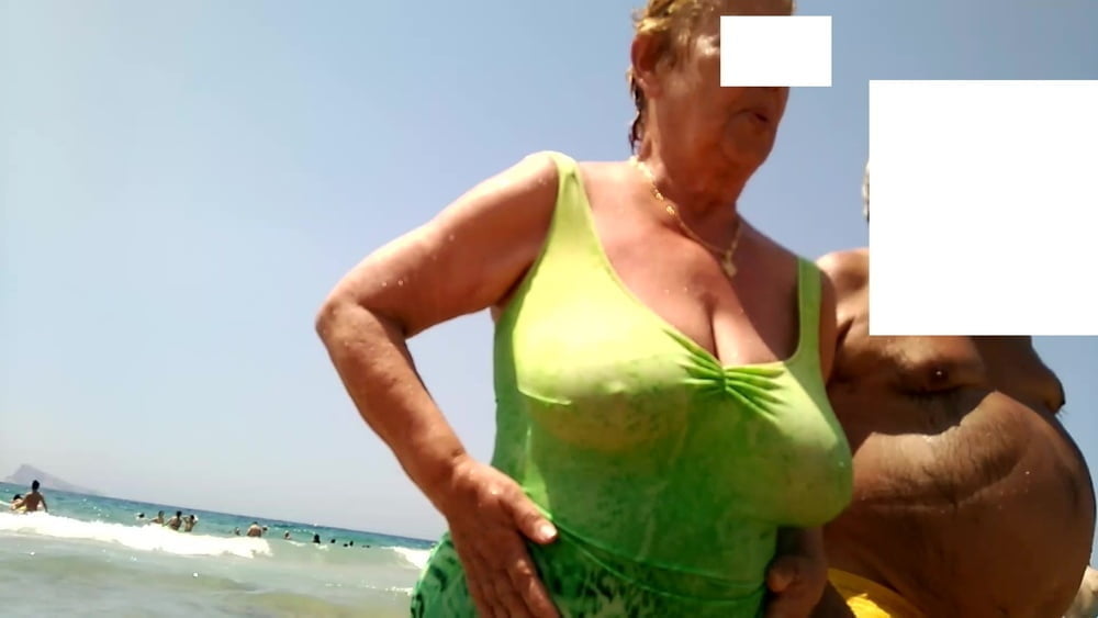 Granny big boobs beach 2 #102147199