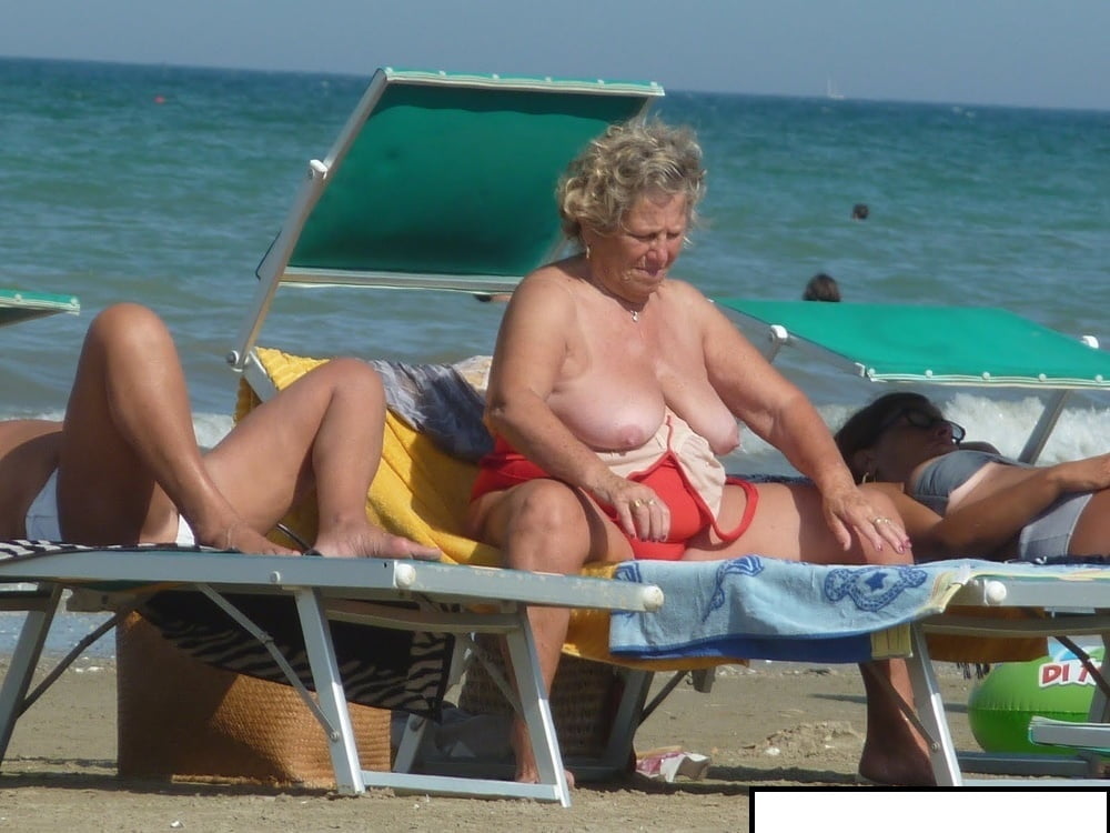 Granny big boobs beach 2 #102147267