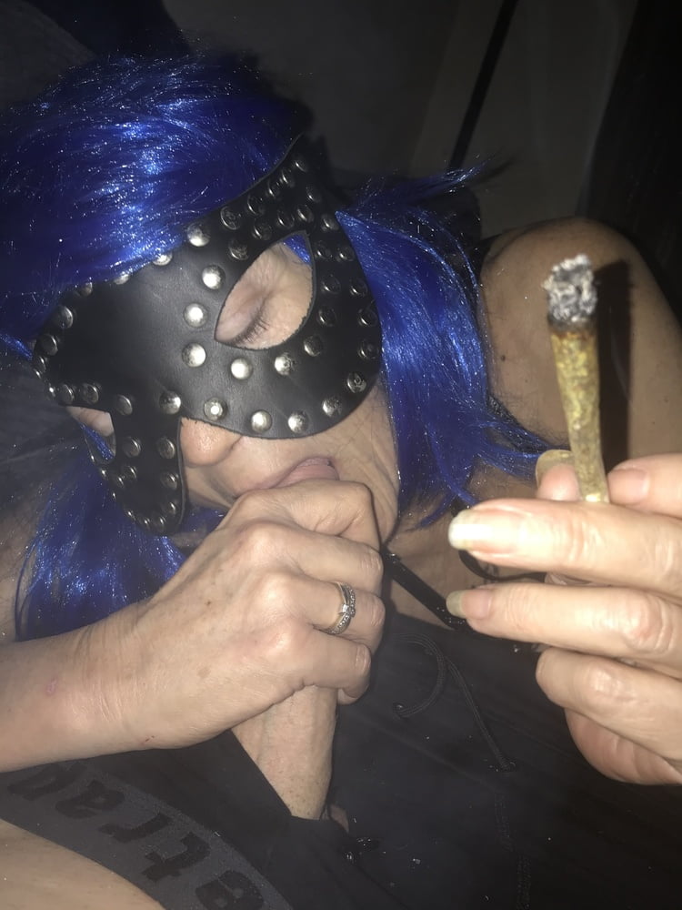 Smoking Blowjob Mask Wig Granny Milf #106377667