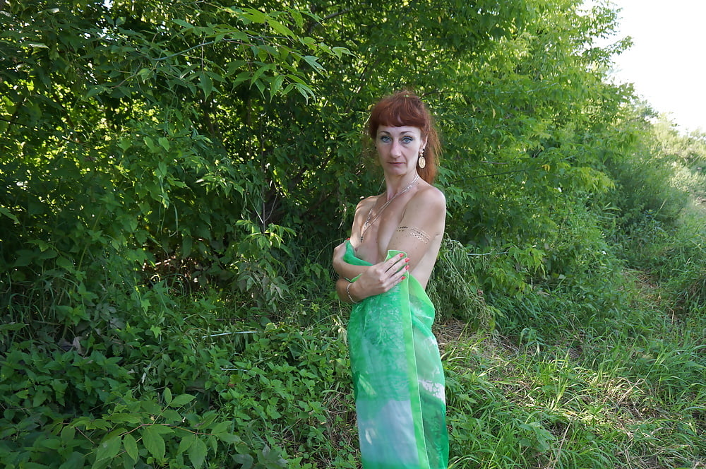 Green Shawl Volga-river #107246078