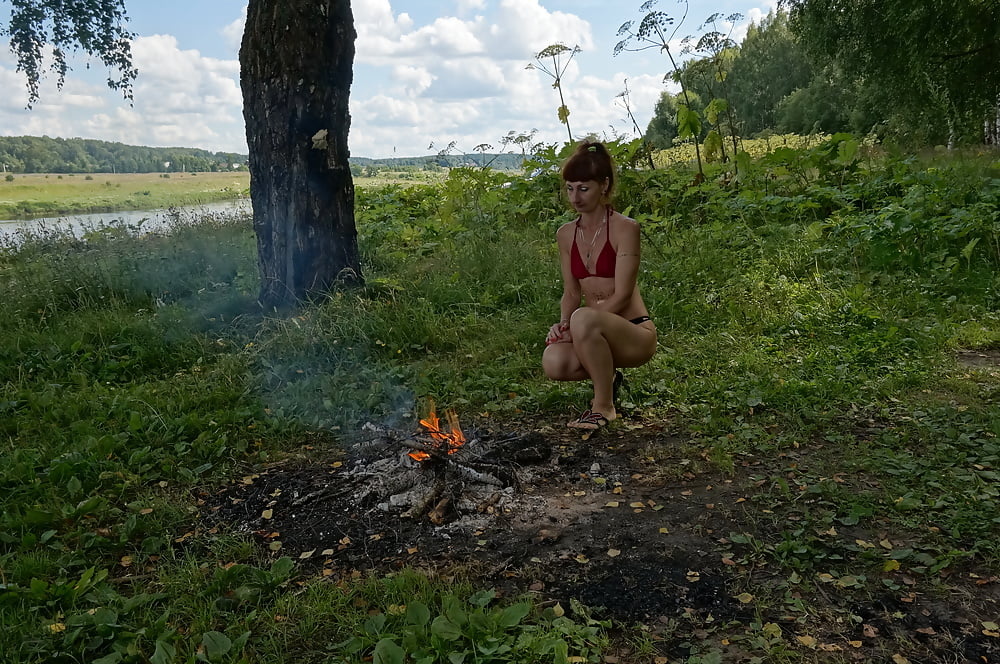 Green Shawl Volga-river #107246092