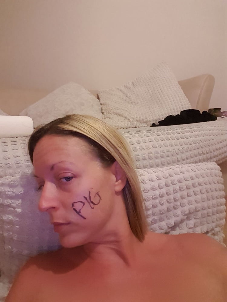 Blonde Milf Mom Exposed Whore Dirty bitch Mass Favs Pute Pig #81949455