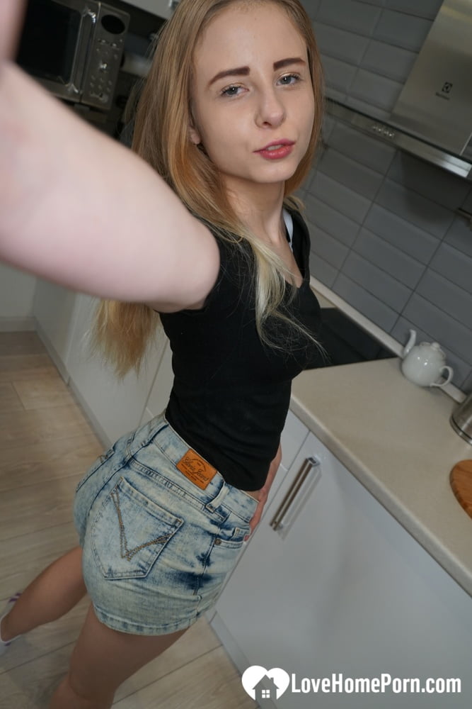 Lonely babe fools around naked with the camera #106770902