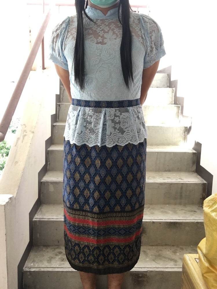 Dress Thai set  light blue #106888624