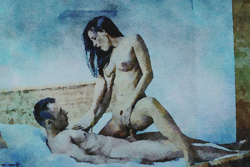 Erotic digital watercolor 59
 #100194393