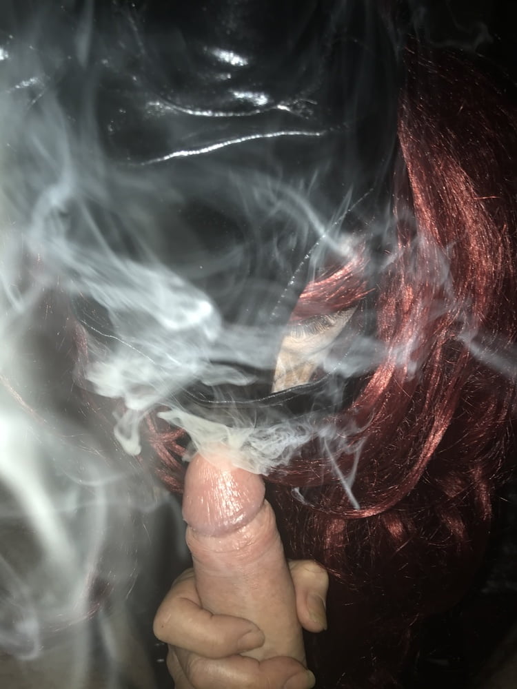 Smoking Mistress Blowjob Latex Mask #105510554