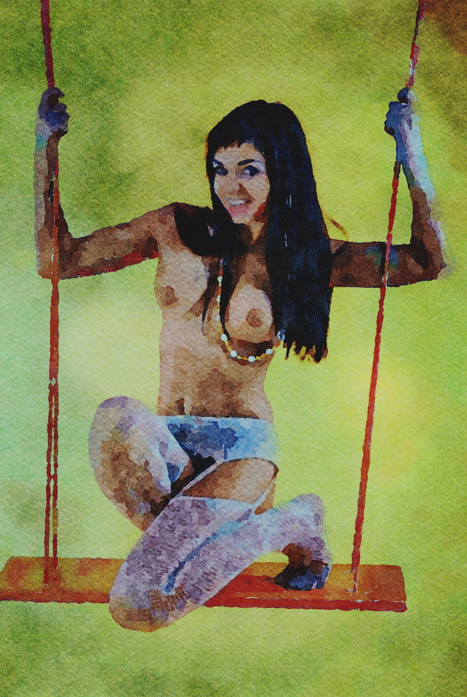 Erotic Digital Watercolor 65 #99978710