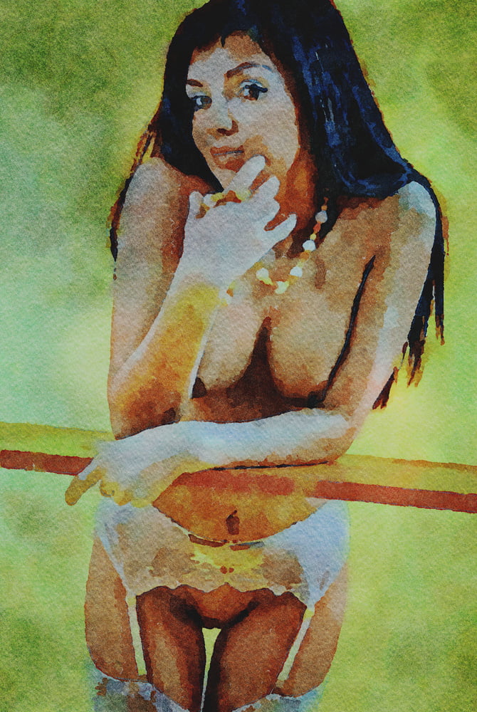 Erotic Digital Watercolor 65 #99978711