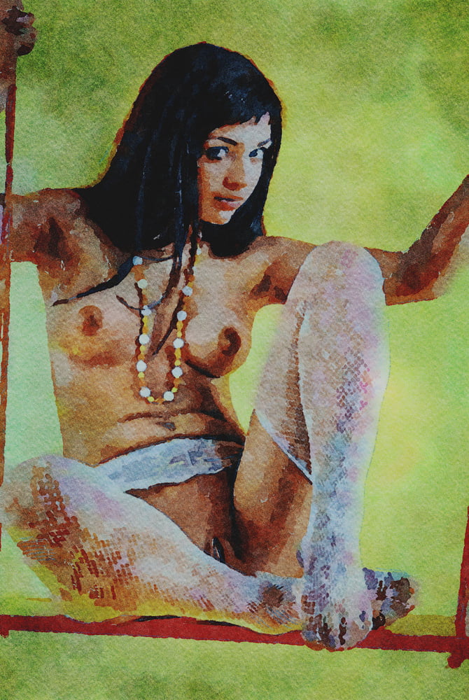 Erotic Digital Watercolor 65 #99978716