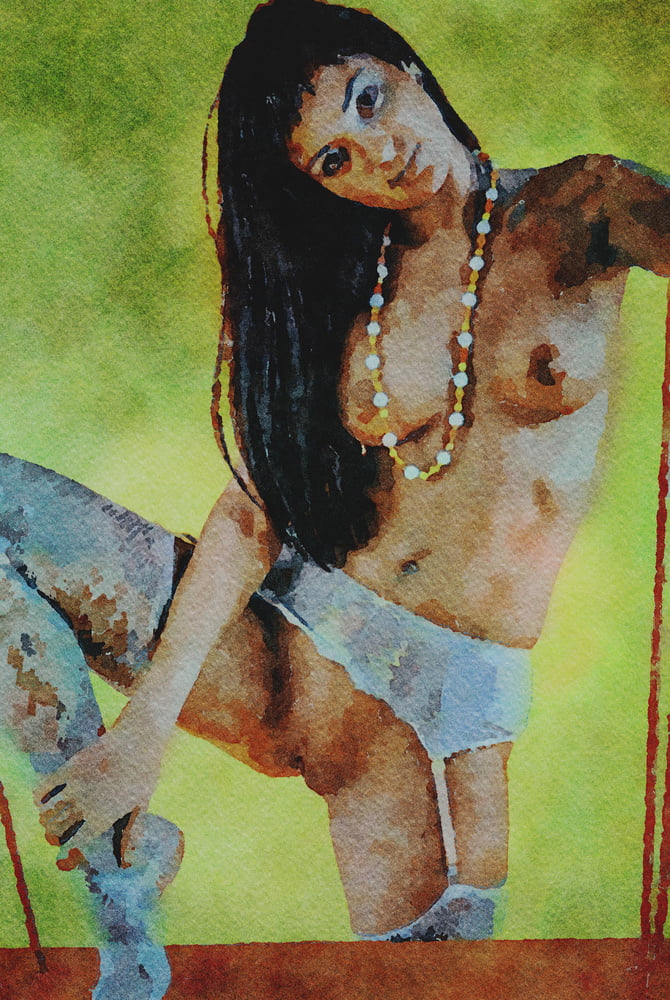 Erotic Digital Watercolor 65 #99978718