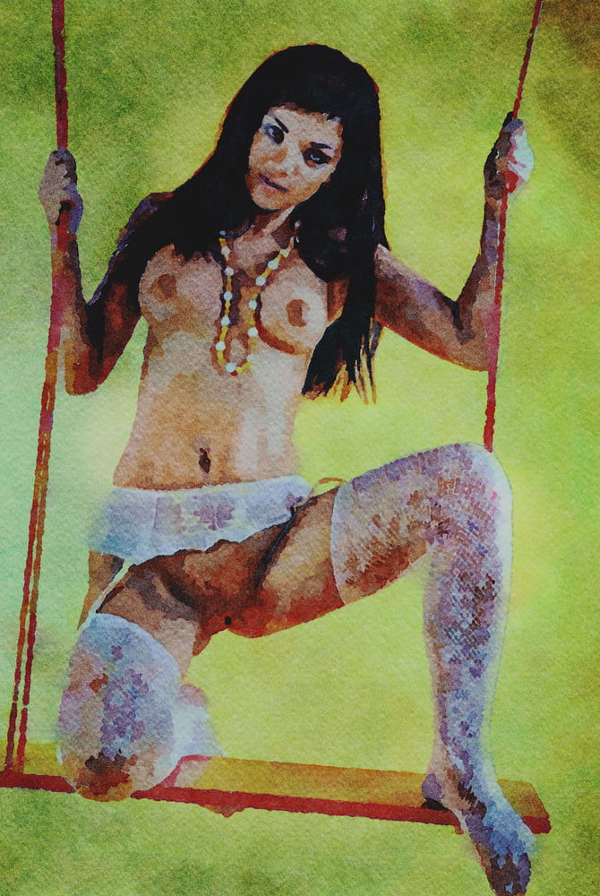 Erotic Digital Watercolor 65 #99978722
