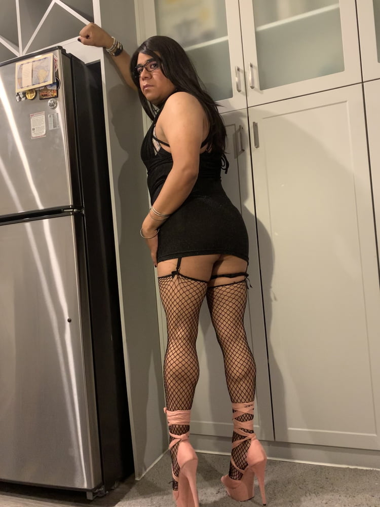 Big Ass Rachelle in French Maid Outfit and High Heels #107063175