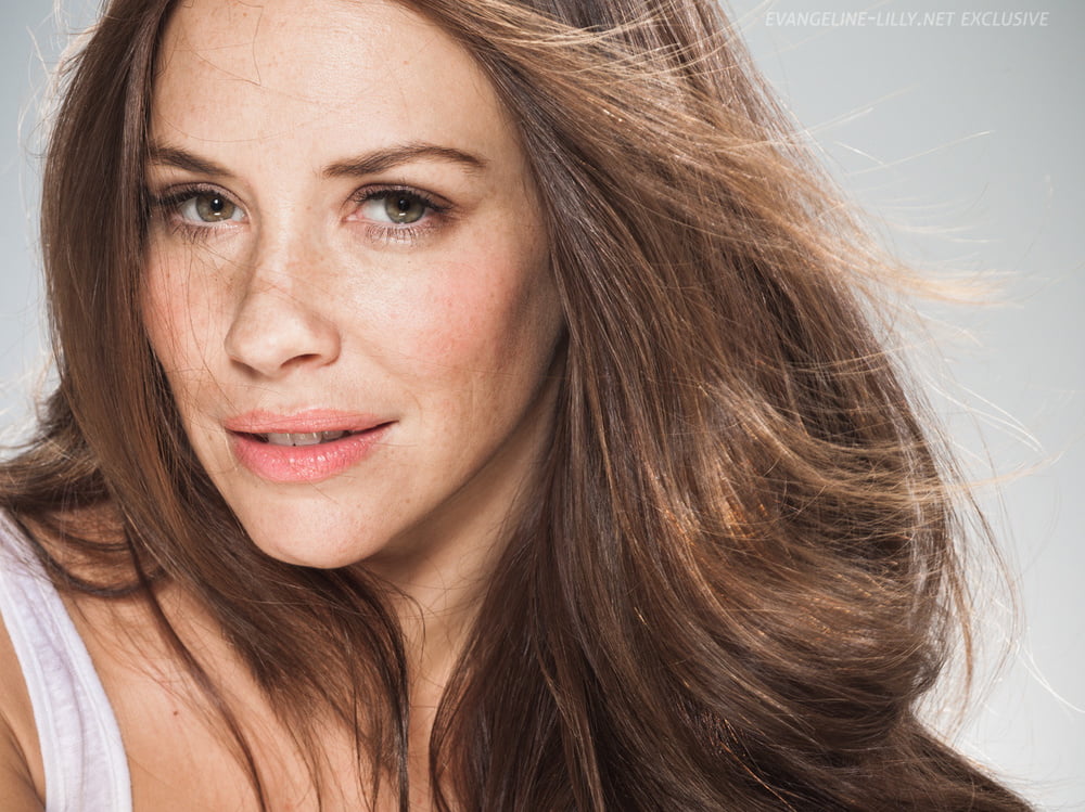 Evangeline Lilly Close up L&#039;Oreal outtakes 5 #98851461